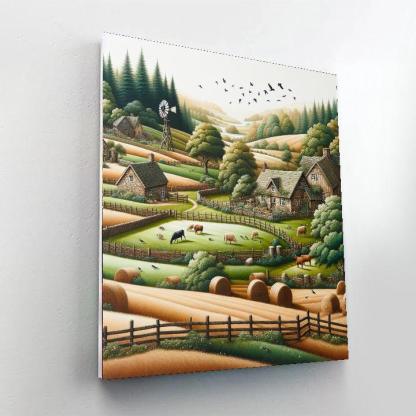Pastoral Country Charm Paint By Number
