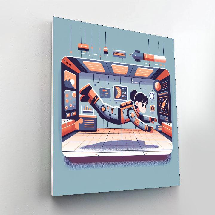 Astronaut Training Mission Painting Number Kit