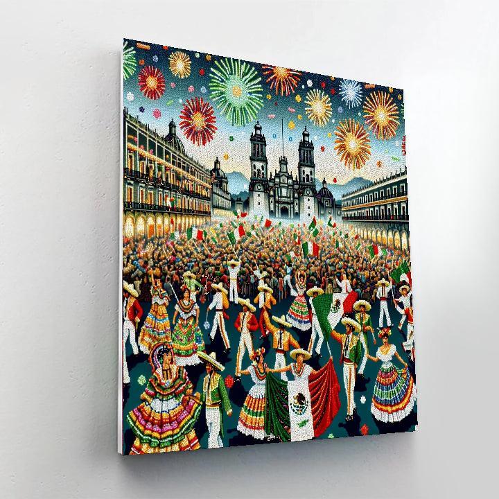 Day Of Independence Celebrations - Mexico Paint By Numbers Kits