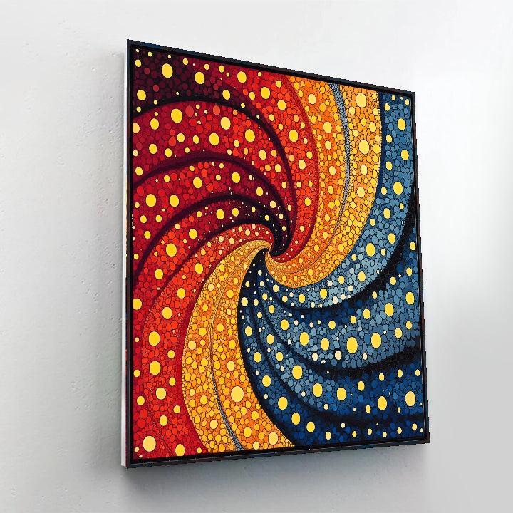 Yayoi Kusama Inspired Fractal Universe Of Colors  Paint By Number