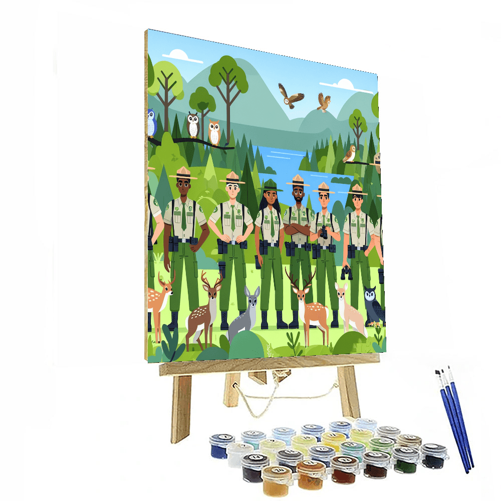 Forest Ranger Patrol - DIY Painting By Numbers Kit – Artistry Rack
