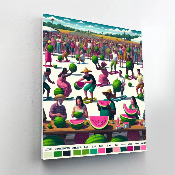 Chinchilla Melon Festival - Queensland, Australia Numbered Painting Kits