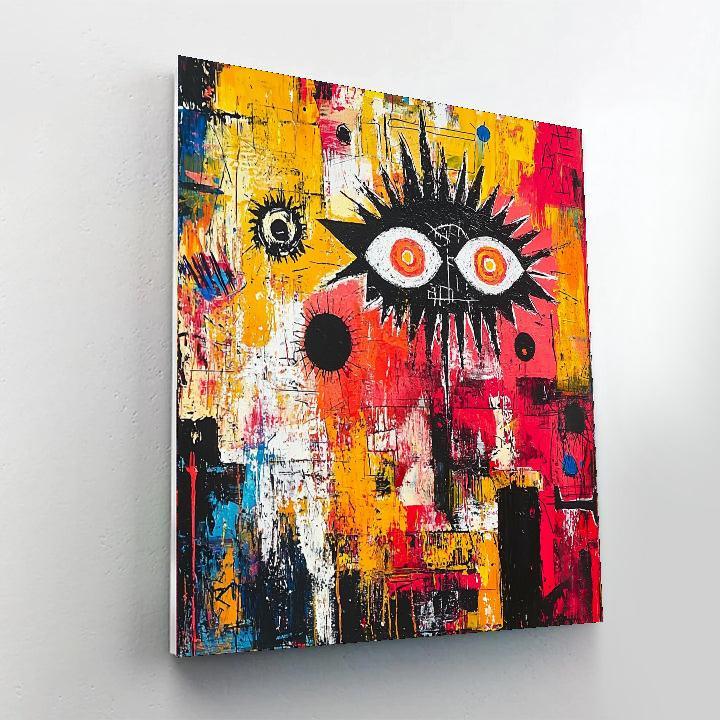 Jean-Michel Basquiat Inspired Vibrations Of Society  Numbered Painting Kits