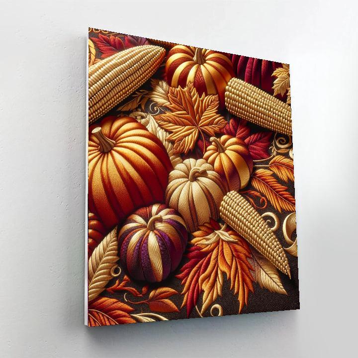 Harvest Season Table Runner Paint By Number