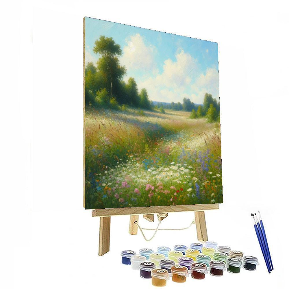 Serene Summer Meadows Paint By Numbers Art