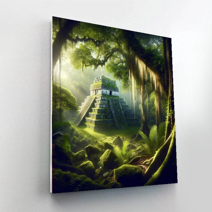 Ancient Mayan Temple Mystery Paint By Numbers Kits