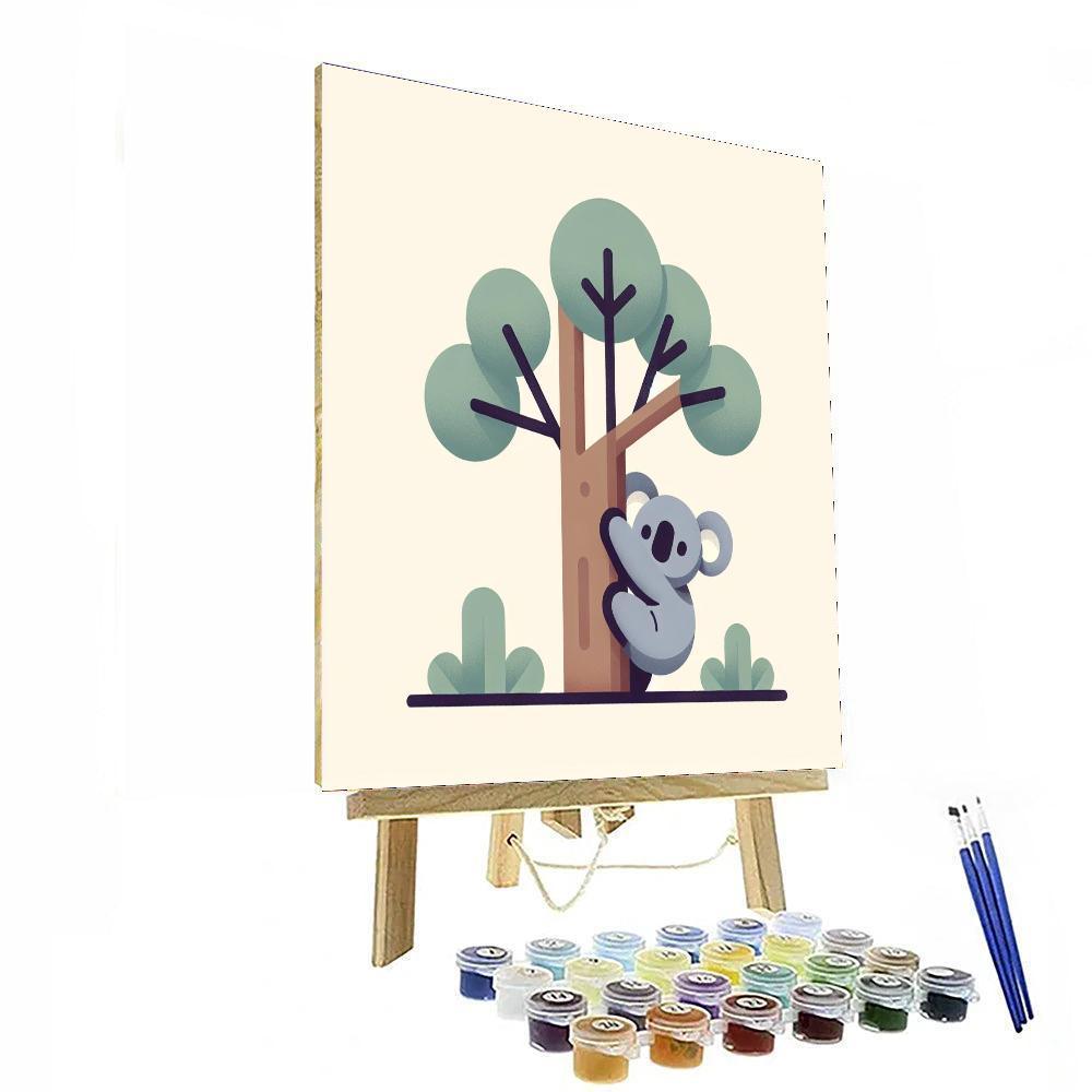 Cool Koala Climb Paint By Color
