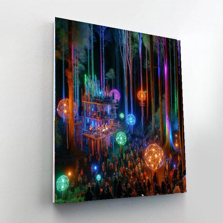 Electric Forest Festival - Rothbury, Usa Paint By Color