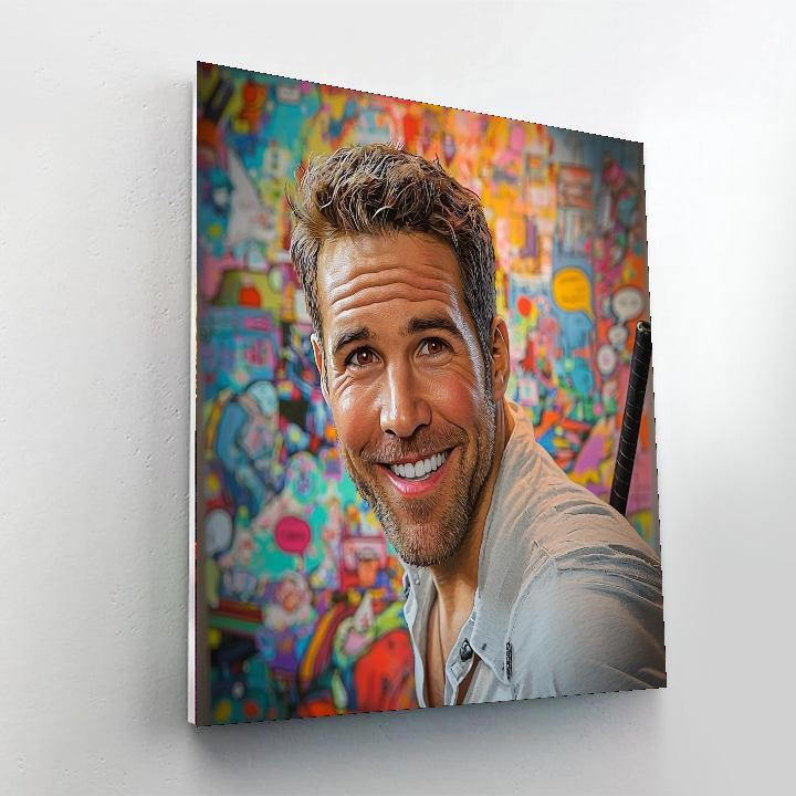 Ryan Reynolds: The Charming Spirit Of The Merc With A Mouth Numbered Painting Kits