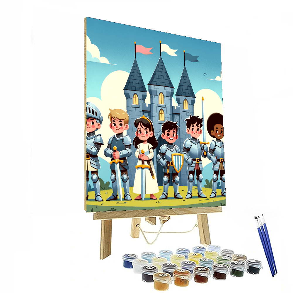 Knights Of The Castle Painting By Numbers Kit