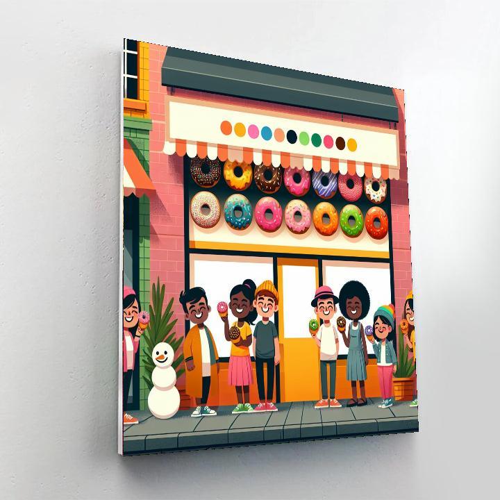 Delightful Doughnut Shop Paint By Color