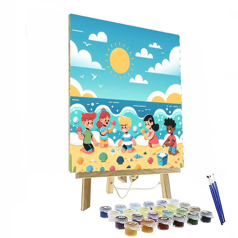 Sunny Seashell Discovery Paint By Numbers