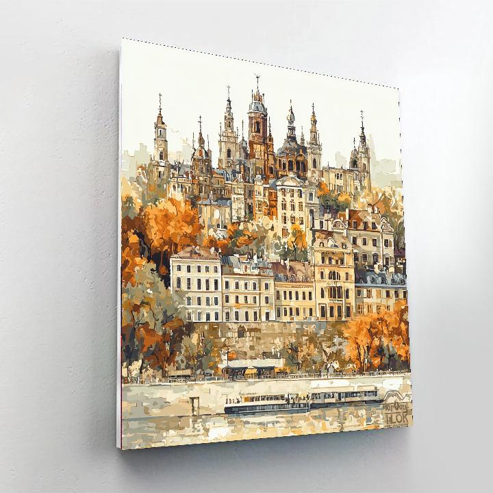 Canaletto Inspired Historic City Skyline  Paint By Numbers