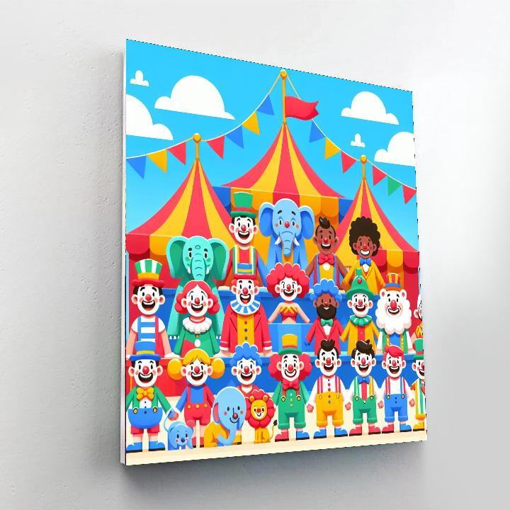 Circus Fun Parade Paint By Numbers Art