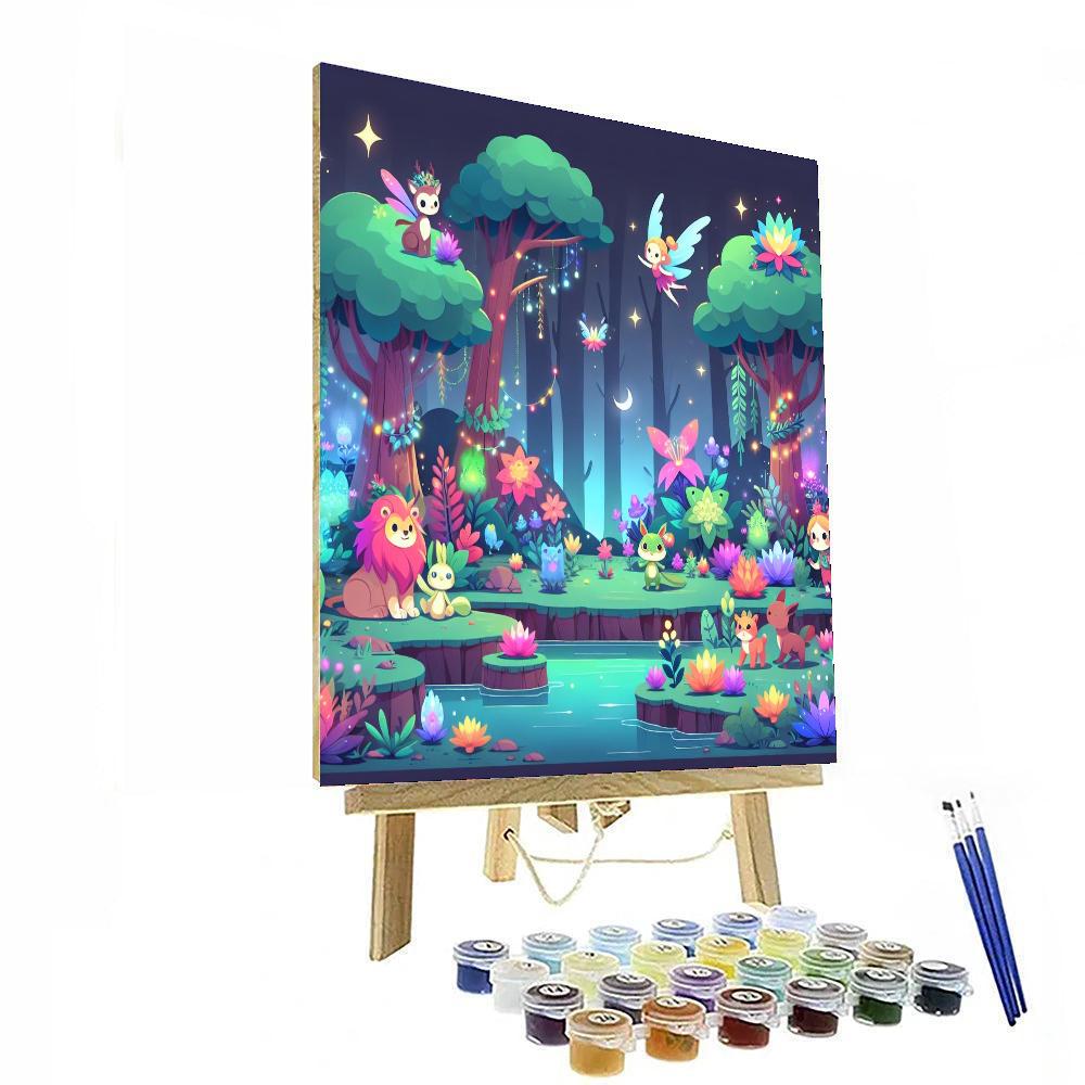 The Magical Woods Painting Number Kit