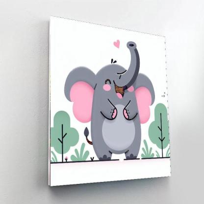 Exploring Expressive Elephants Numbered Painting Kits