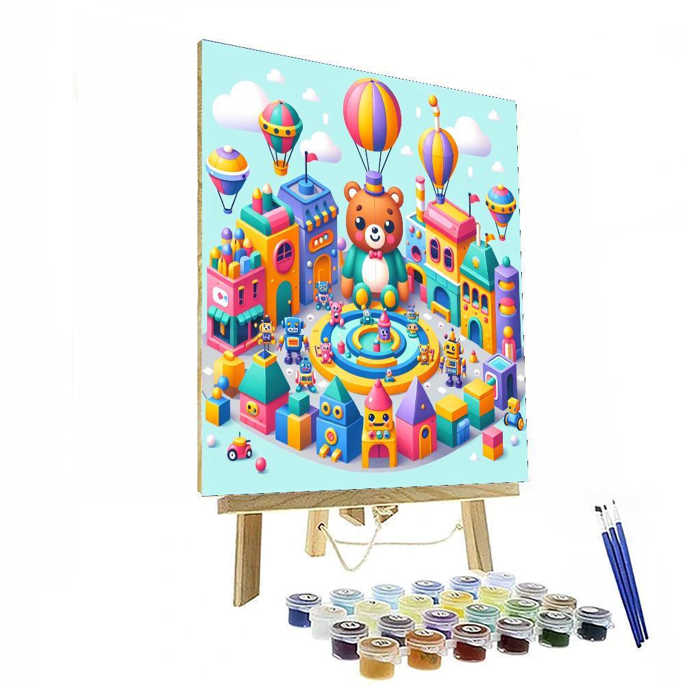 Magical Toy Town Numbered Painting Kits