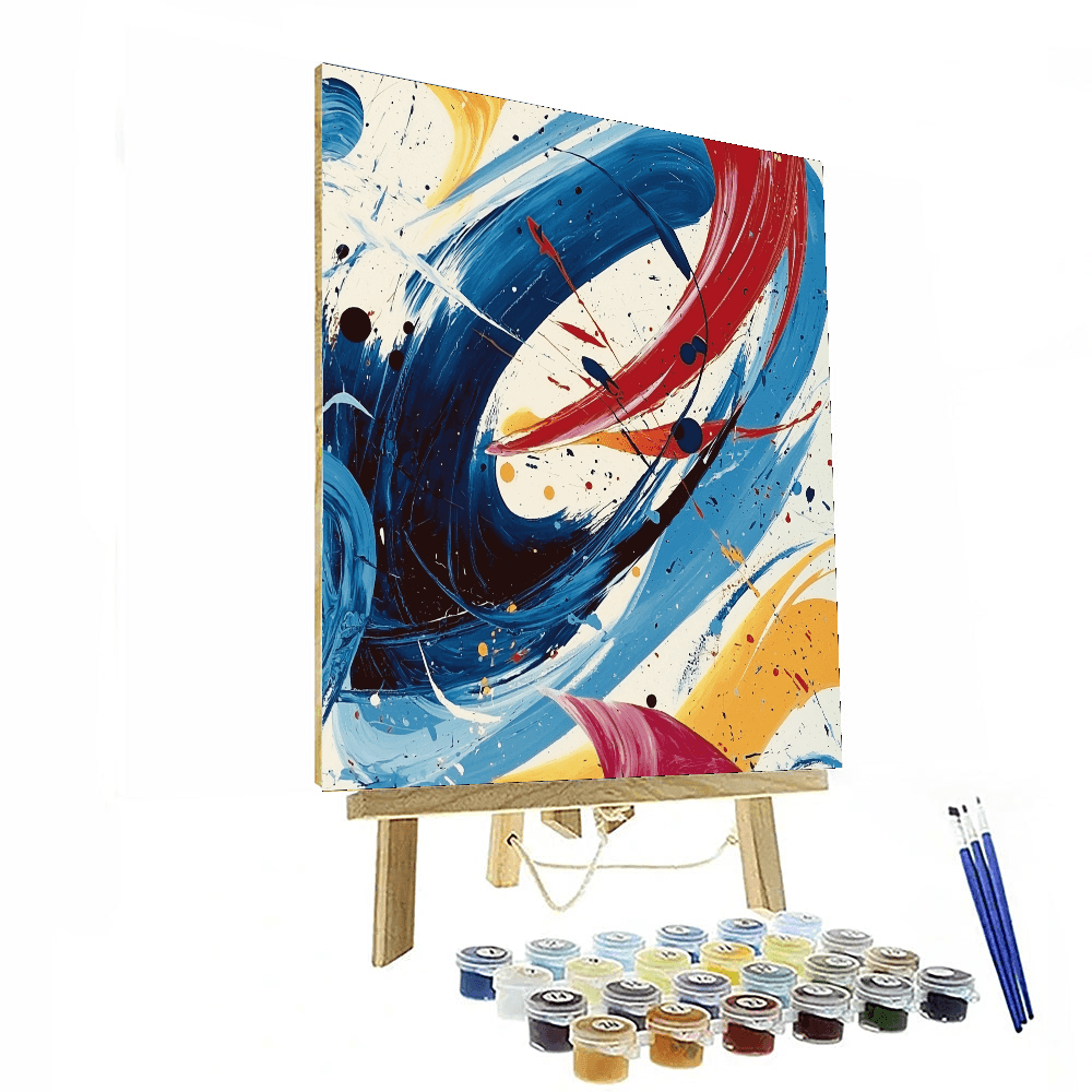 Jackson Pollock Inspired Dynamic Dreams  Paint By Numbers Art
