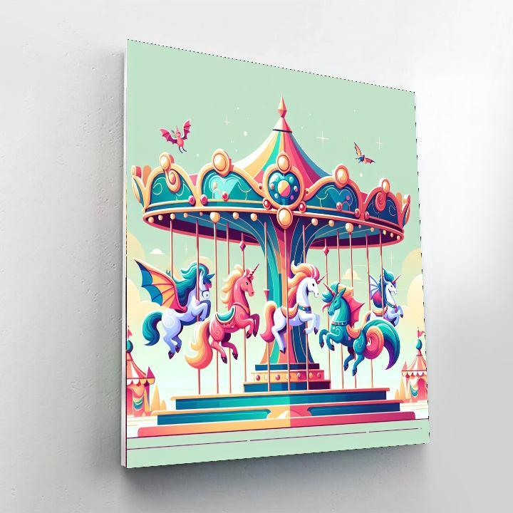 Fantasy Carousel Ride Paint By Numbers