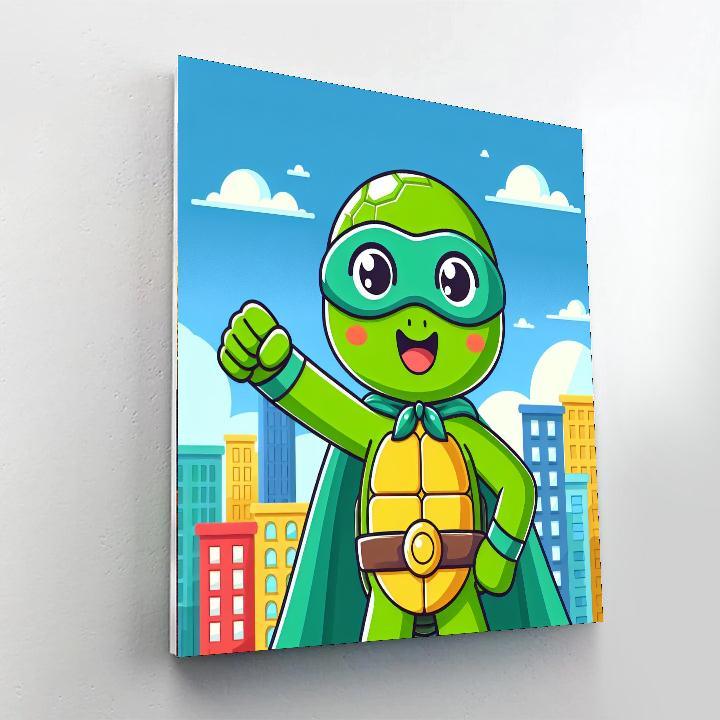 Superhero Turtle Painting By Numbers Kit