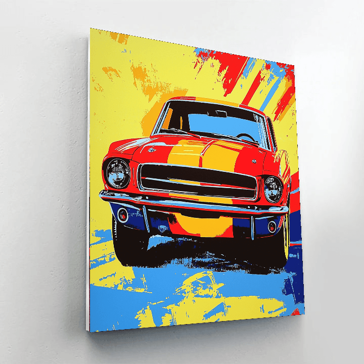 Andy Warhol Inspired Retro Cars  DIY Paint By Numbers