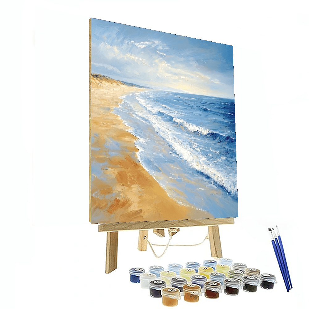 Pierre-Auguste Renoir Inspired Impressionist Beach Escape - DIY Painting By Numbers Kit