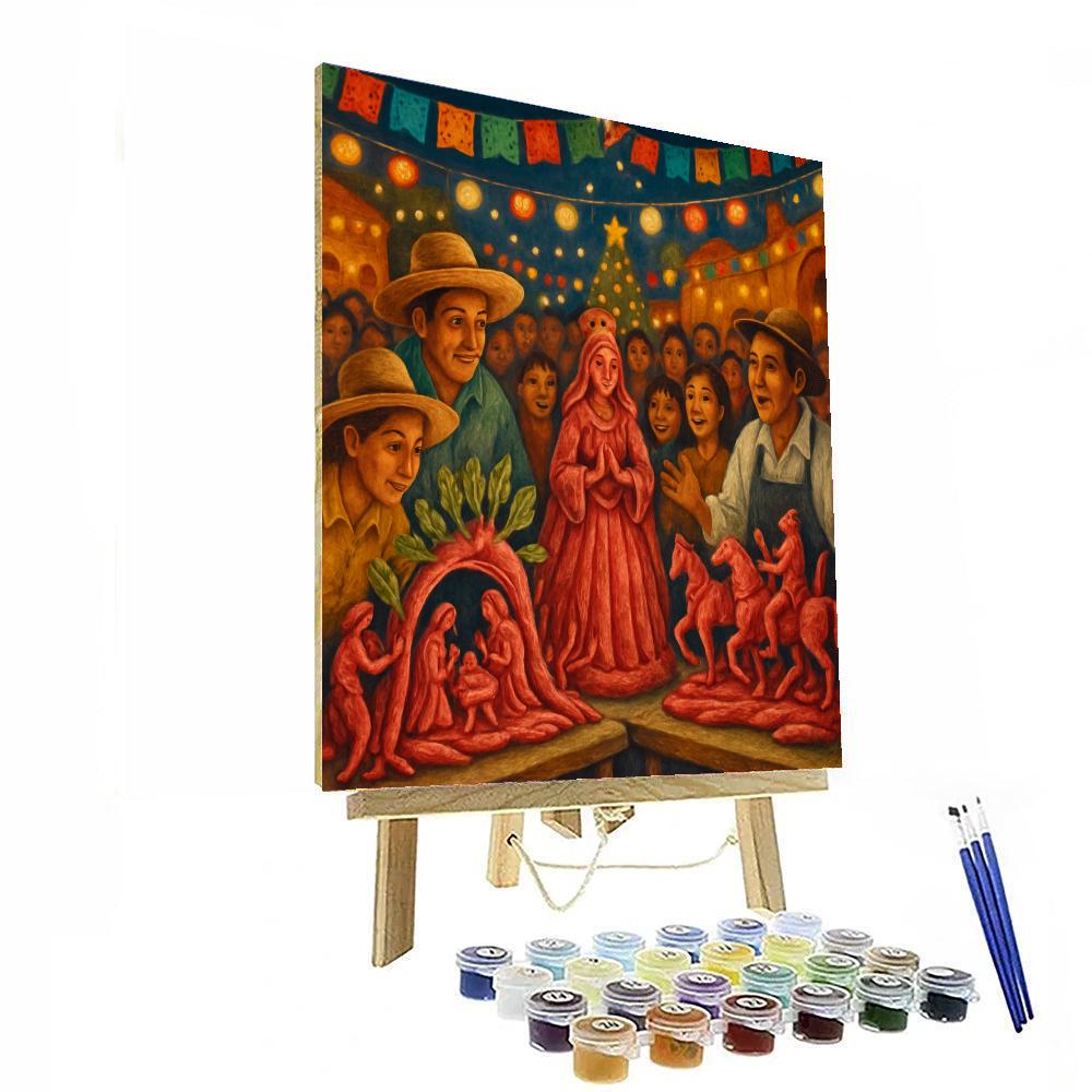 Night Of The Radishes Painting By Numbers Kit