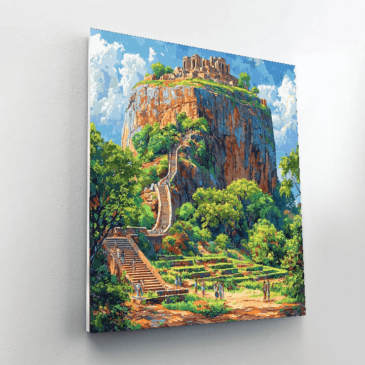 Sigiriya Rock Fortress Numbered Painting Kits