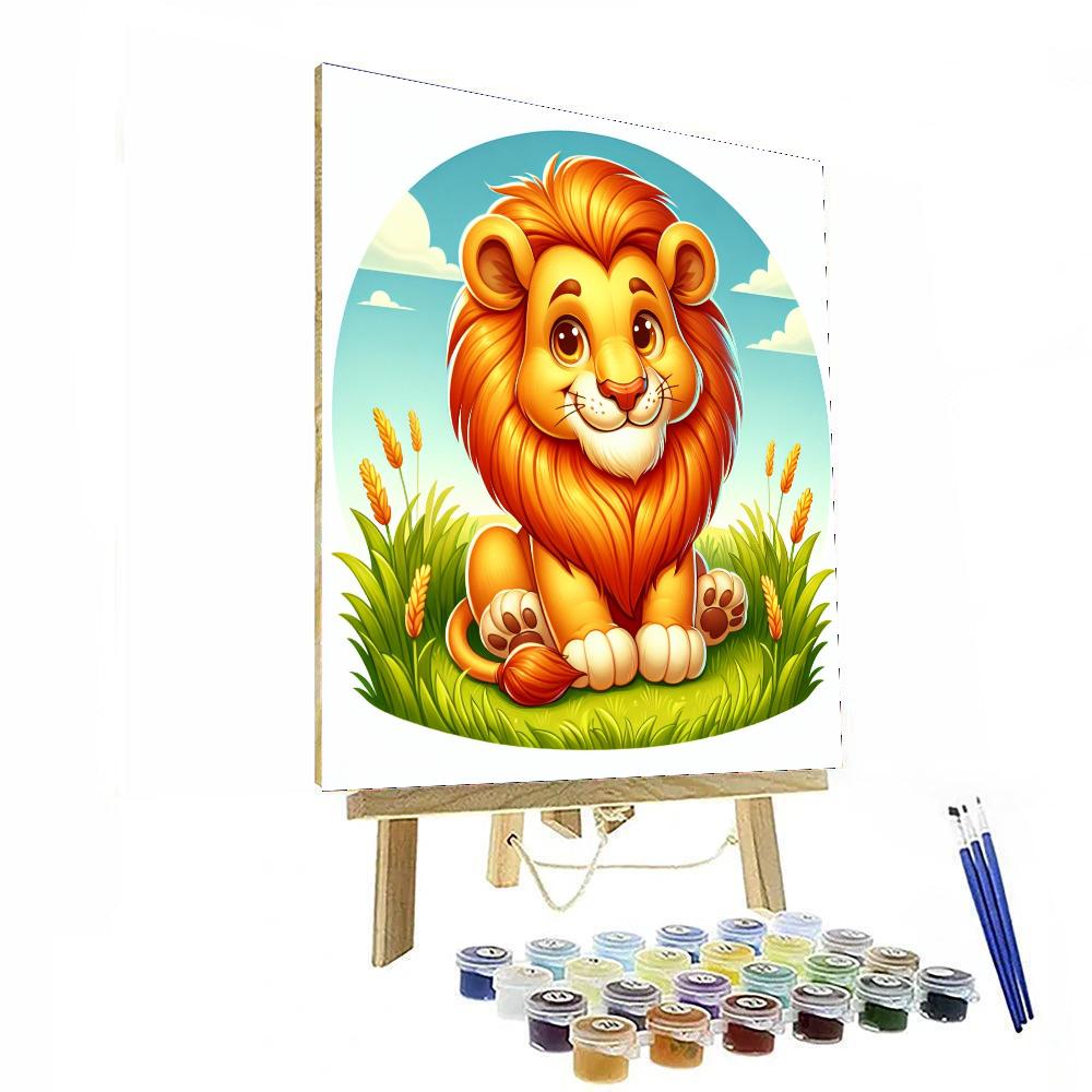 Lovely Lion Number Painting