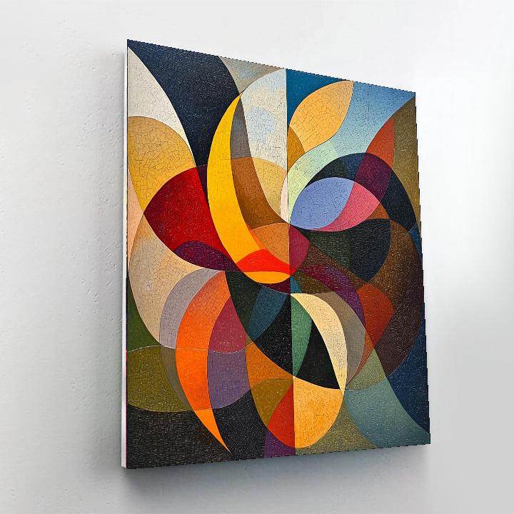 Paul Klee Inspired Rhythmic Flow  Paint By Number