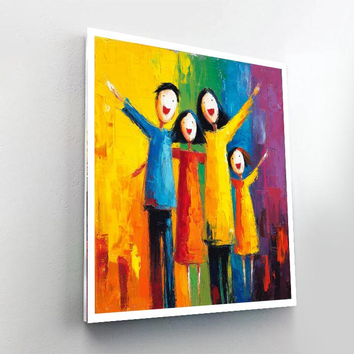 Mommy And Me Under The Rainbow DIY Paint By Numbers