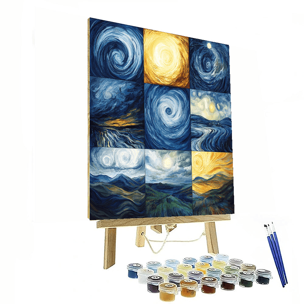 Edvard Munch Inspired Weather Dance  Paint By Numbers