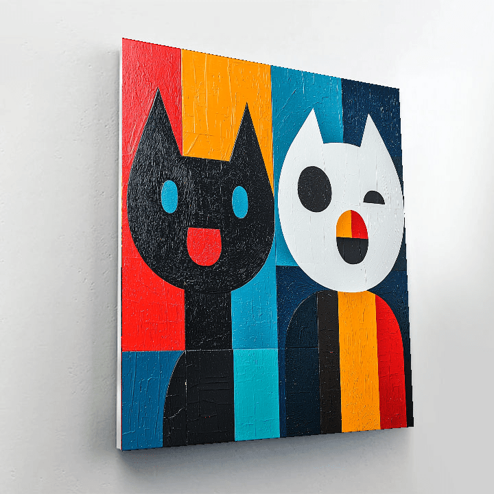 Pablo Picasso Inspired Picasso's Playful Paws  Painting By Numbers Kit