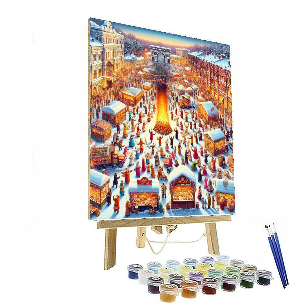 Maslenitsa Festival - Moscow Paint By Number