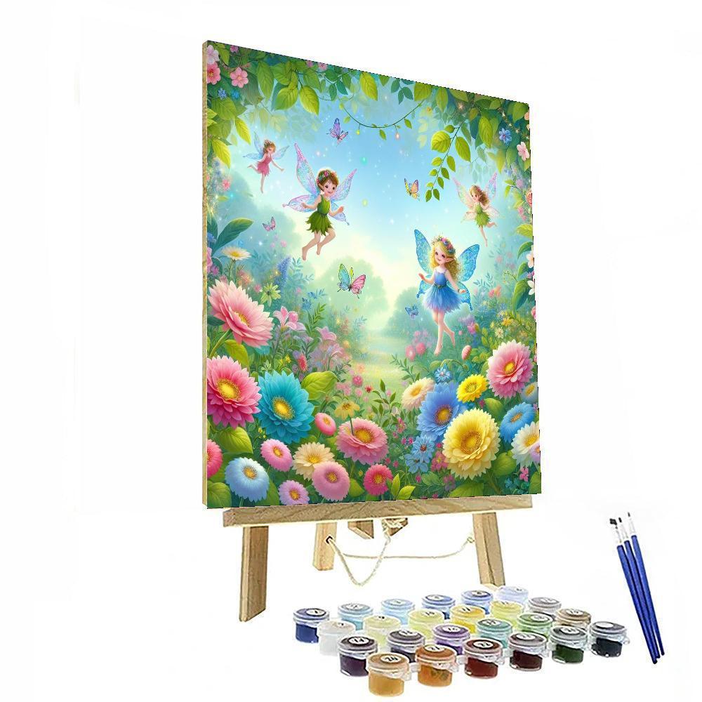 Charming Little Garden Fairies Paint By Numbers Kits