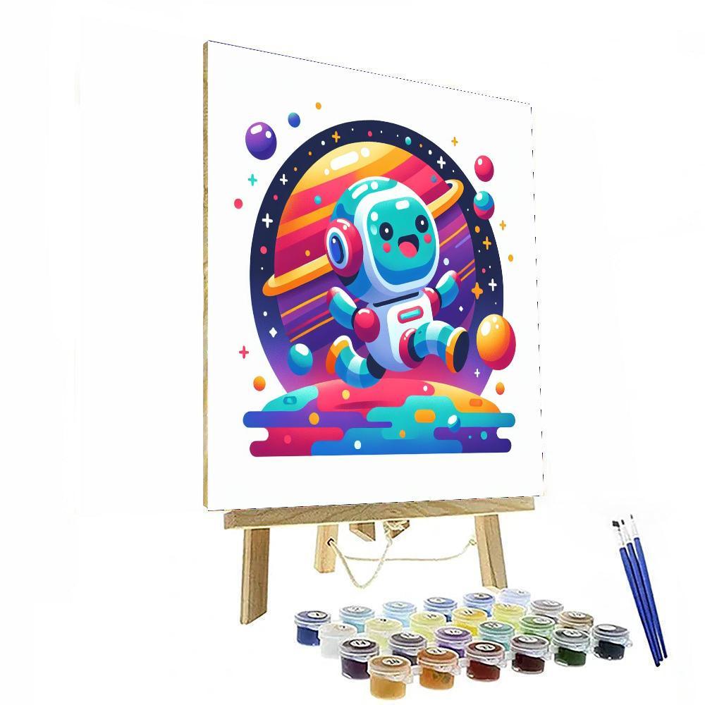 Cosmic Robot Adventures Numbered Painting Kits
