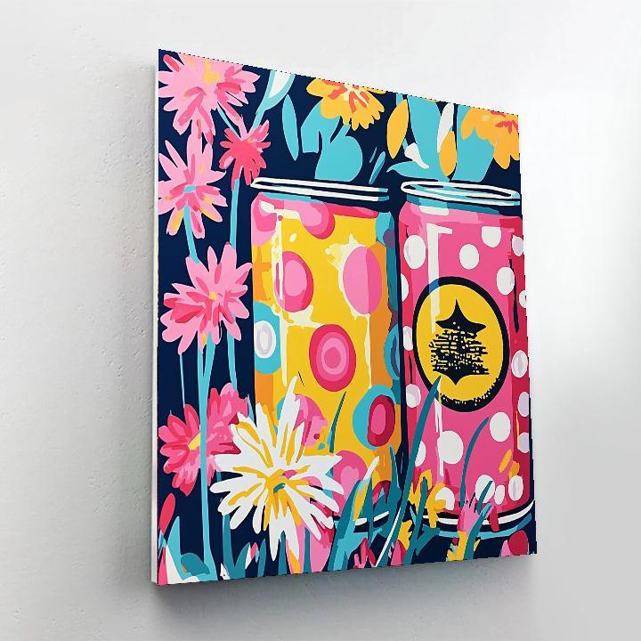 Andy Warhol Inspired Pop Art Candyland  Painting By Numbers Kit