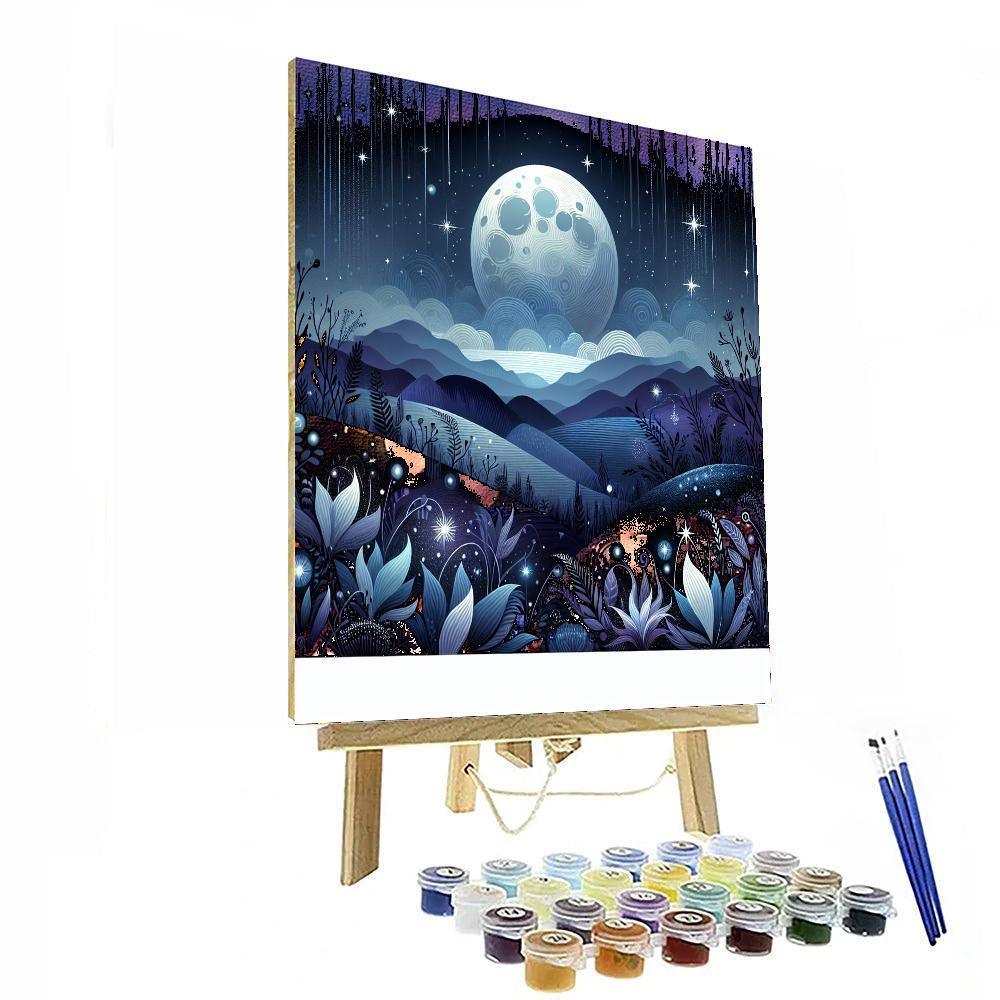Moonlit Fantasy Realm - DIY Painting By Numbers Kit – Artistry Rack