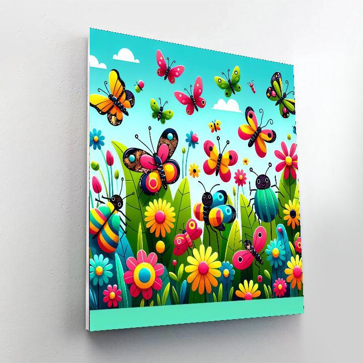 Bugs And Butterflies Numbered Painting Kits