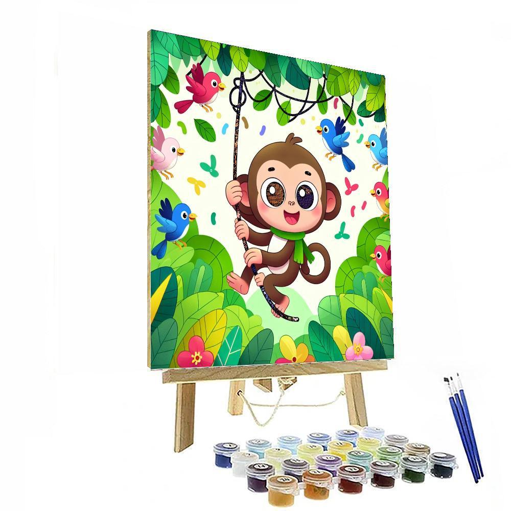 Jungle Wildlife Expedition Paint By Number