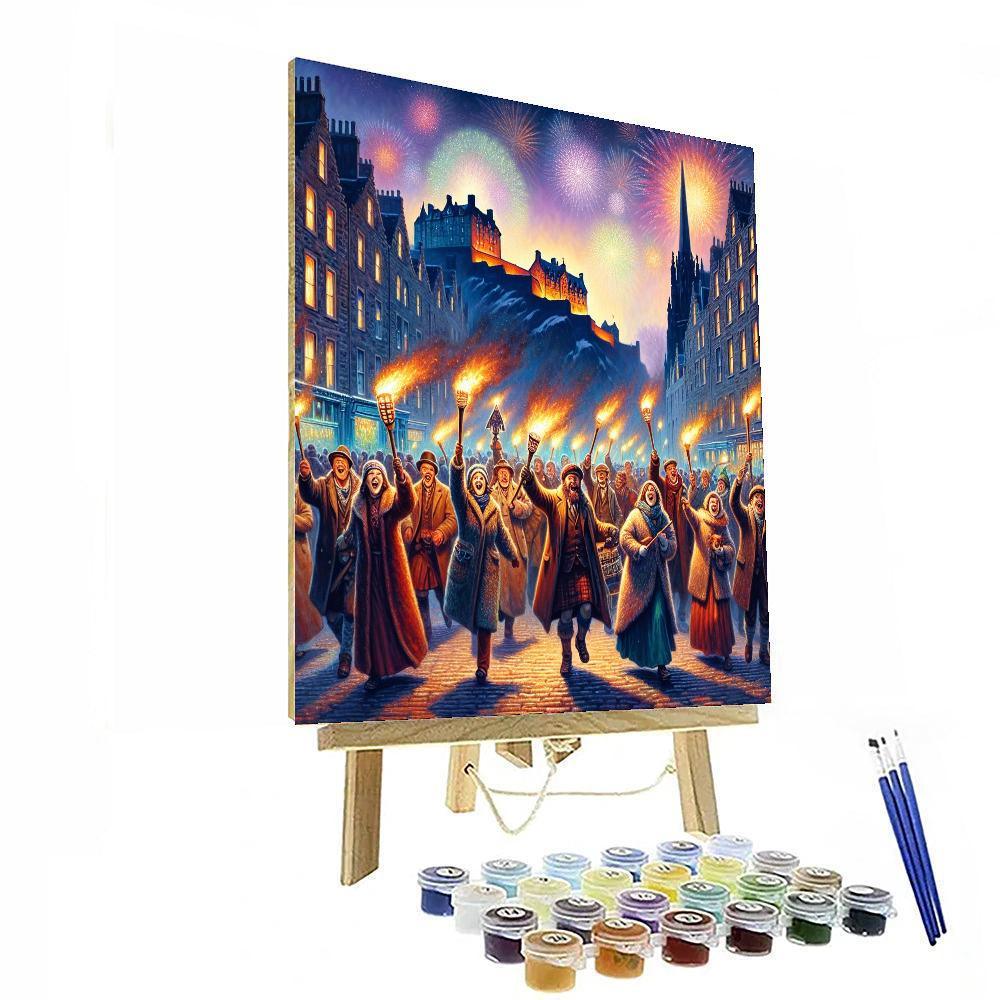 Hogmanay - Edinburgh - Scotland Numbered Painting Kits