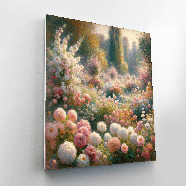 Blossoming Serenity Floral Burst Numbered Painting Kits