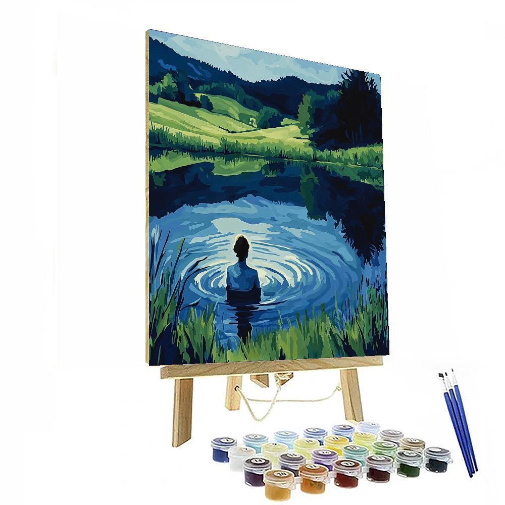 Edvard Munch Inspired Emotional Reflections  Painting By Numbers Kit