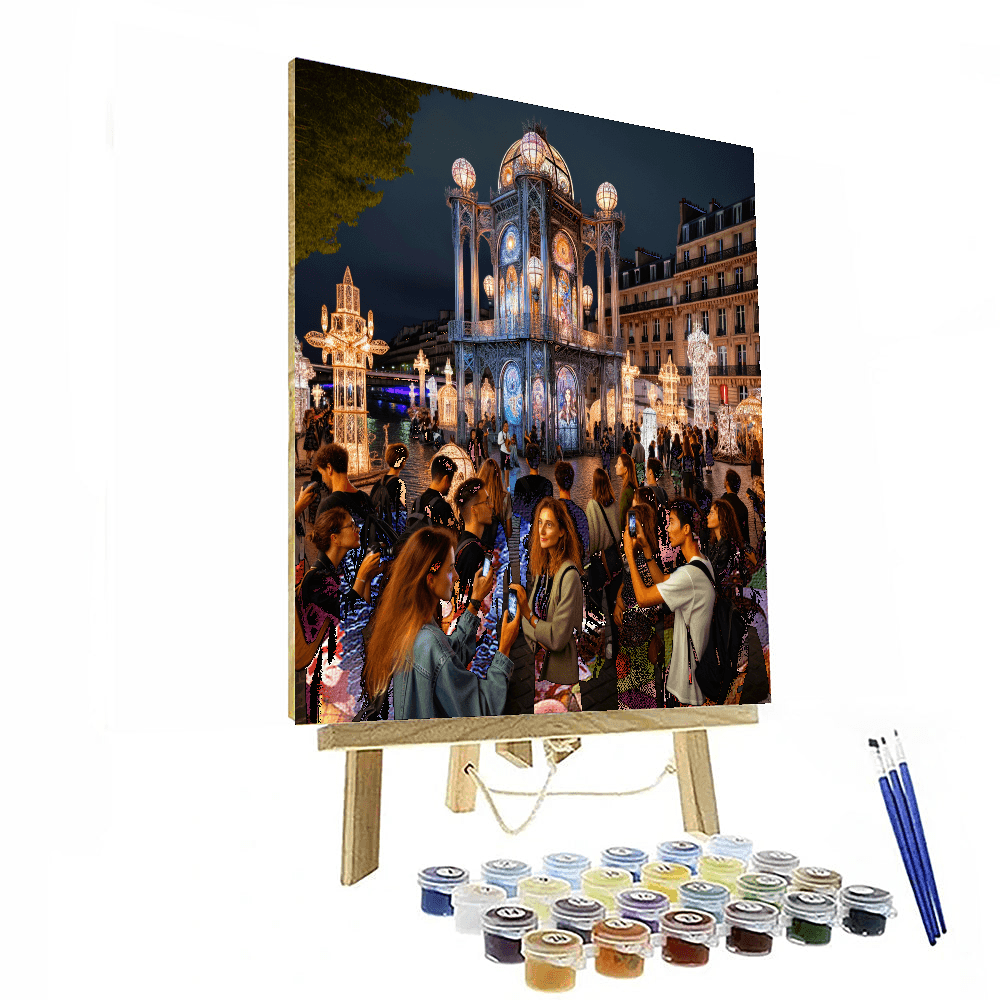 Nuit Blanche - France Painting Number Kit