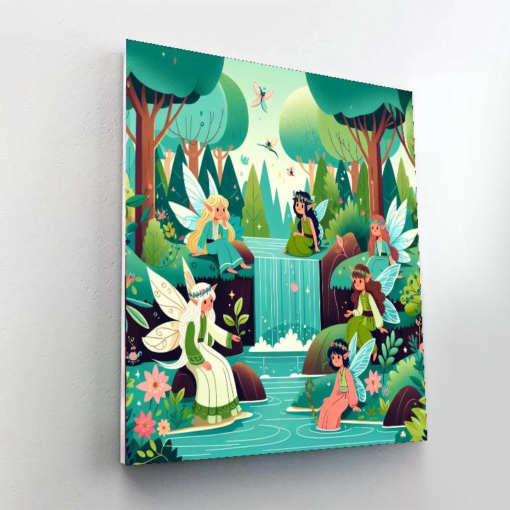 Magic Waterfall Retreat Paint By Numbers Art