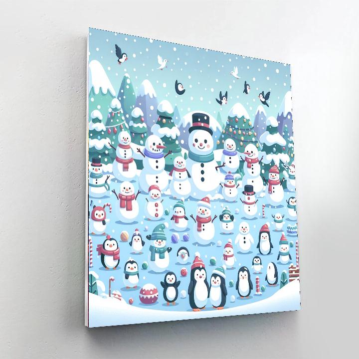 World Of Winter Wonders Paint By Numbers Art