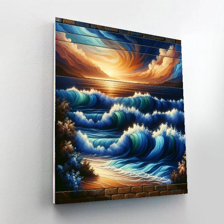 Harmonious Ocean Dance Paint By Numbers Art