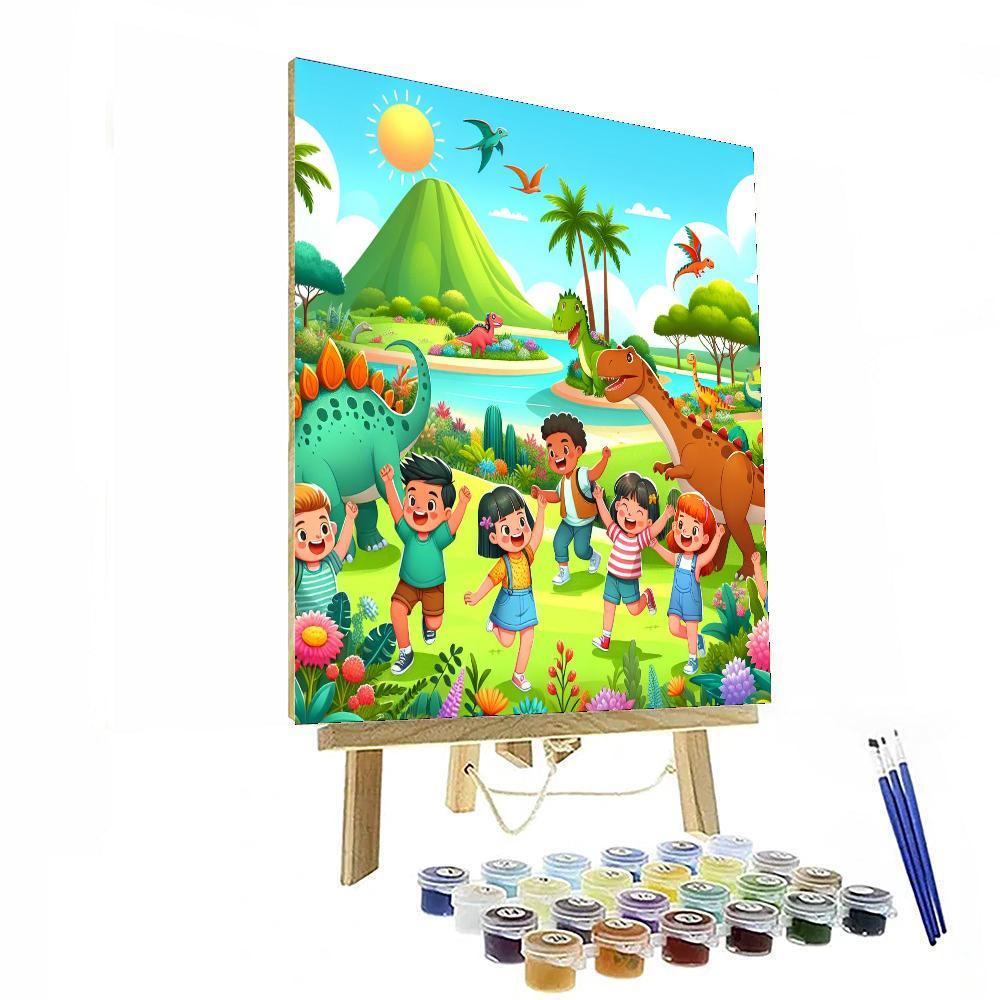 Adventures On Dinosaur Island Paint By Color
