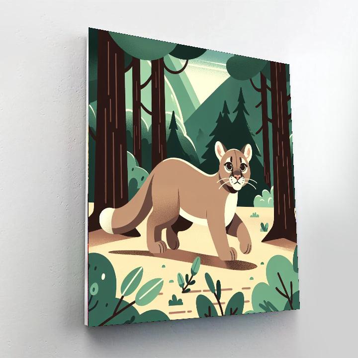 Curious Cougars Numbered Painting Kits