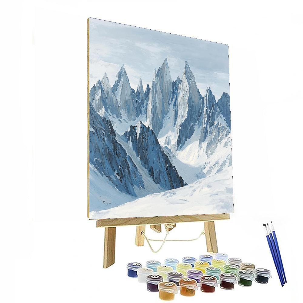 Michelangelo Inspired Mystic Peaks  DIY Paint By Numbers